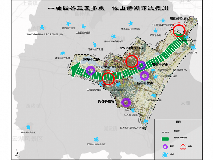 【践行嘱托开新局】布局“一轴四谷三区多点”宜兴打造太湖湾科创带“南翼动力源”